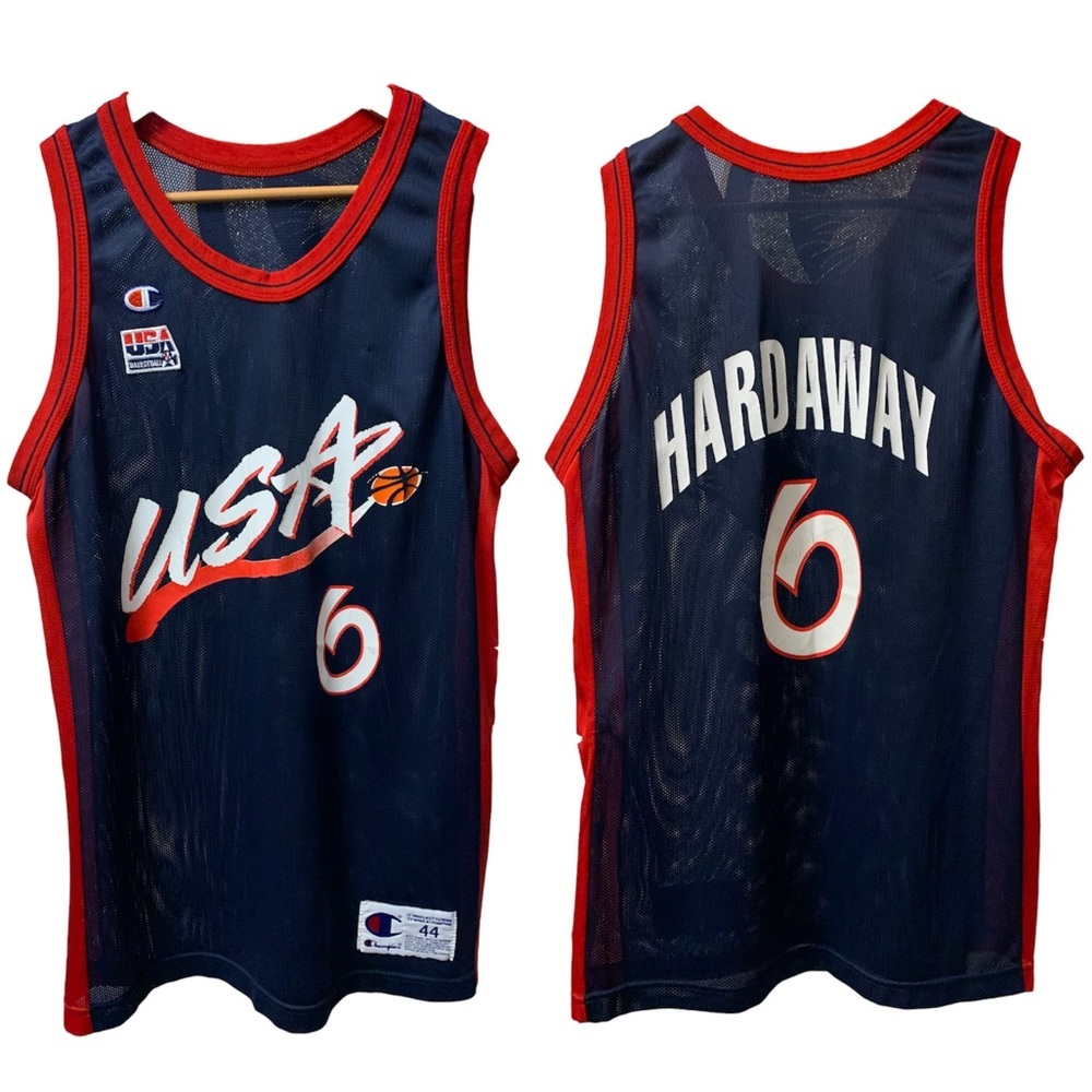 Vintage Penny Hardaway 6 Team USA Dream Team 1996 Olympics Champion Jersey 44